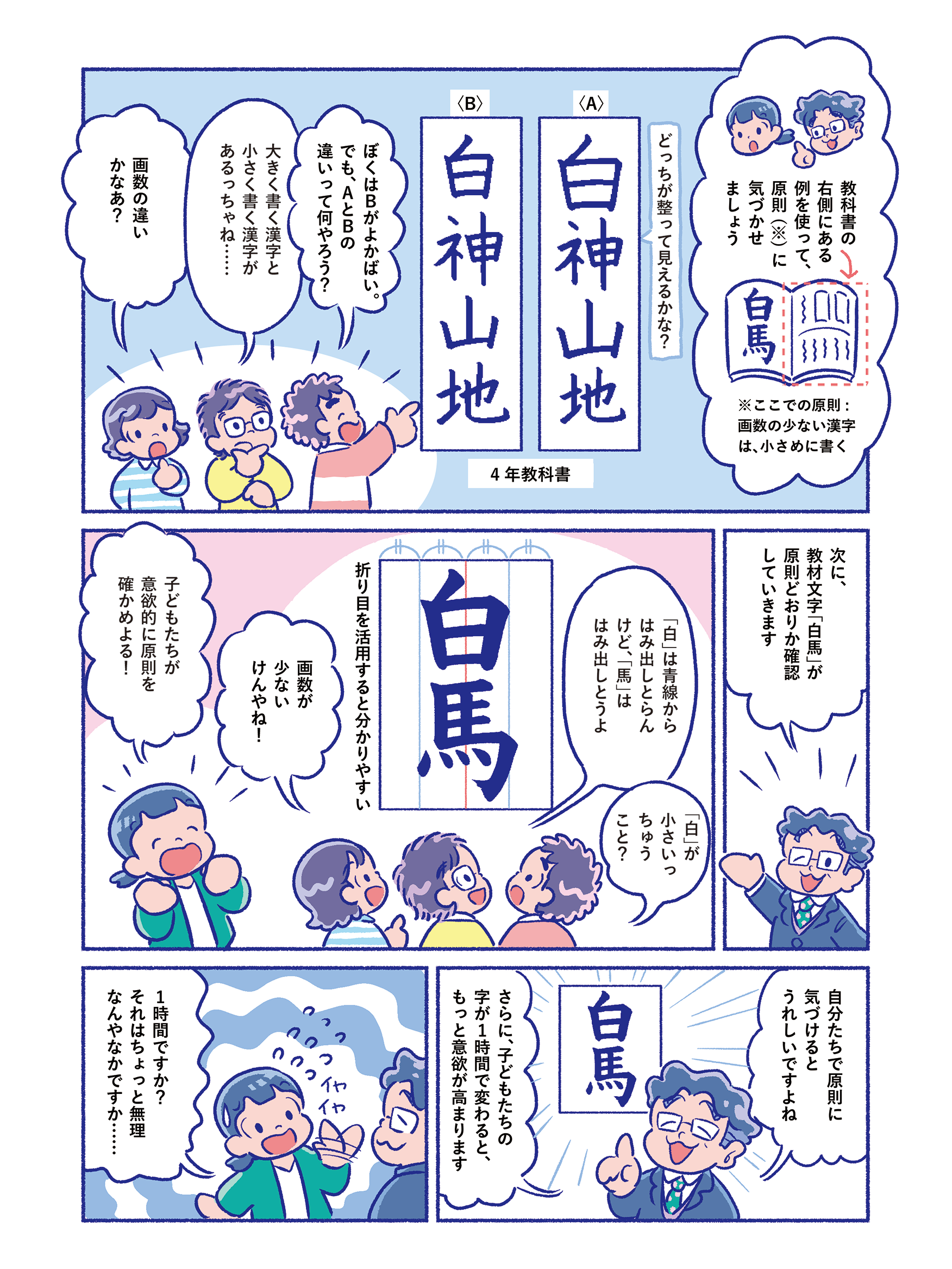 なるほど書写授業 第3回 漫画画像2
