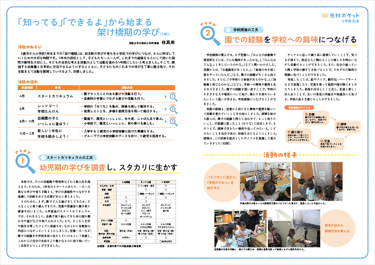 光村ポケット　小学校生活実践編４号　紙面画像