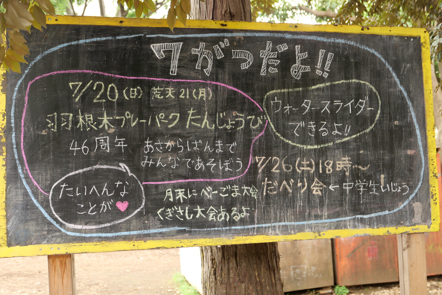 プレーパークのこれまでとこれから　画像