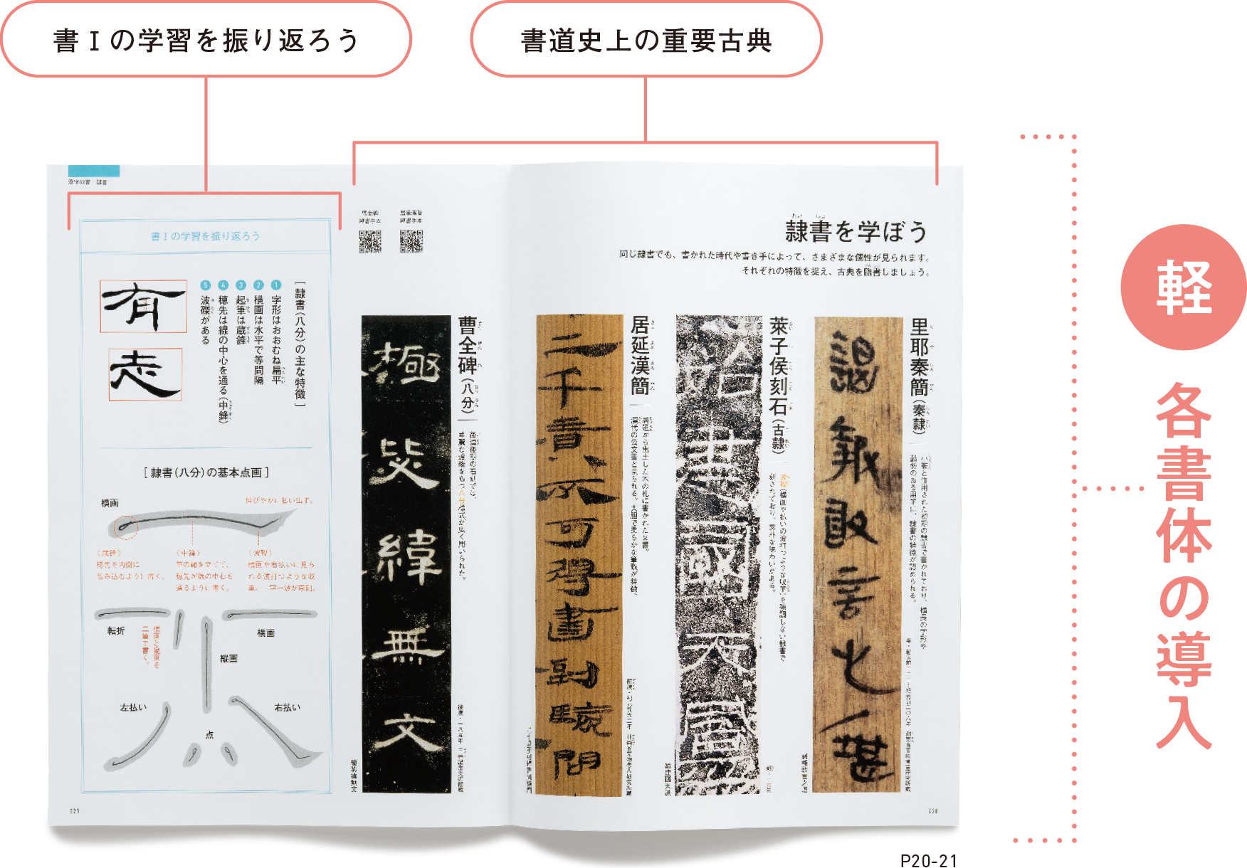 漢字教材の構成をリニューアル!P20-21 画像